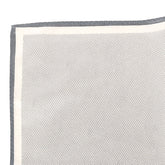 Grey Marl XL Silk Pocket Square 40cm